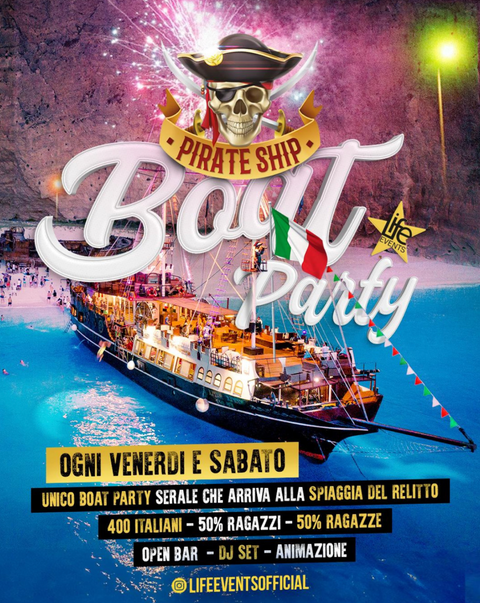 IL BOAT PARTY ITALIANO PIU EPICO DI ZANTE